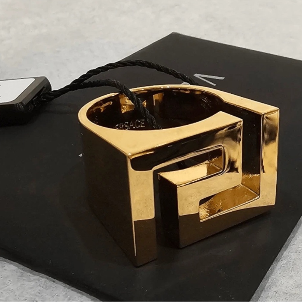 Versace Greco Style Unisex Ring (Gold/Size 6) - NWT